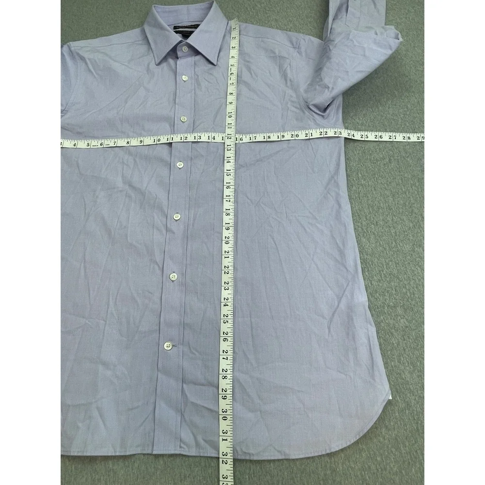 Banana Republic Shirt Mens Large Striped 100% Cotton Slim Fit Button Up Monogram